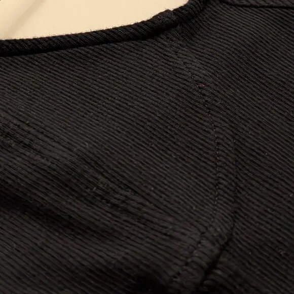 Aerie Classic Ribbed Black Dress - Picture 4 of 6